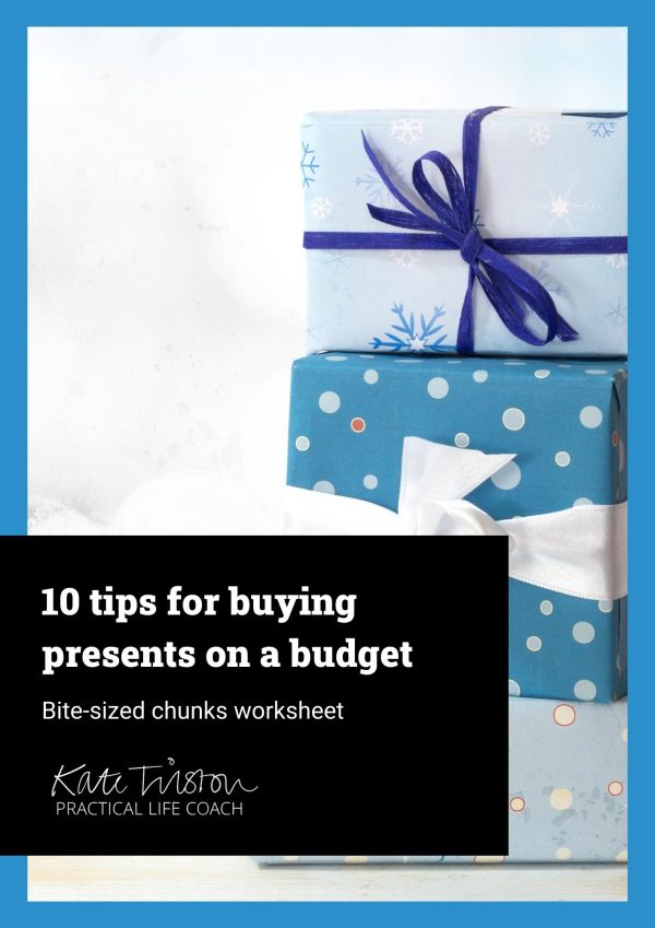 Free birthday and Christmas presents on a budget worksheet