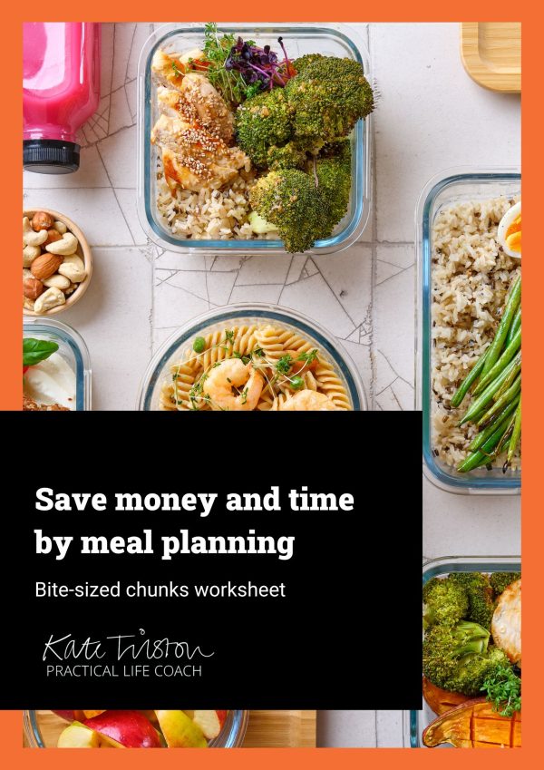 Meal planning by Kate Tilston free workbook cover