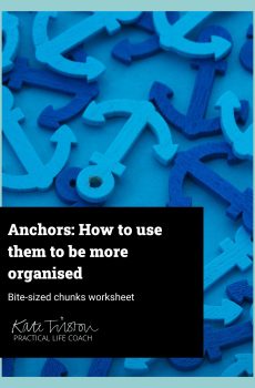 Anchors and how to use them to be more oranised free worksheet cover