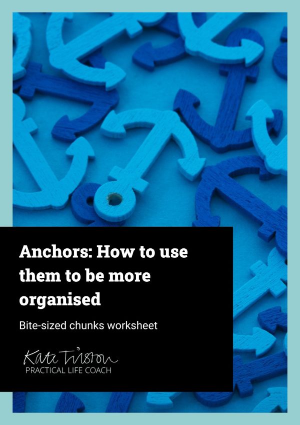 Anchors and how to use them to be more oranised free worksheet cover