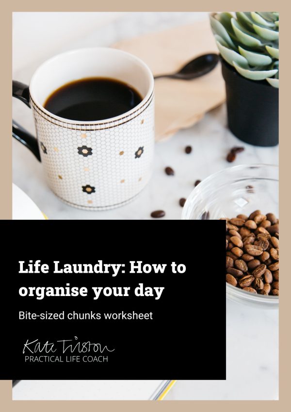 Cover of free life laundry worksheet by Kate Tilston